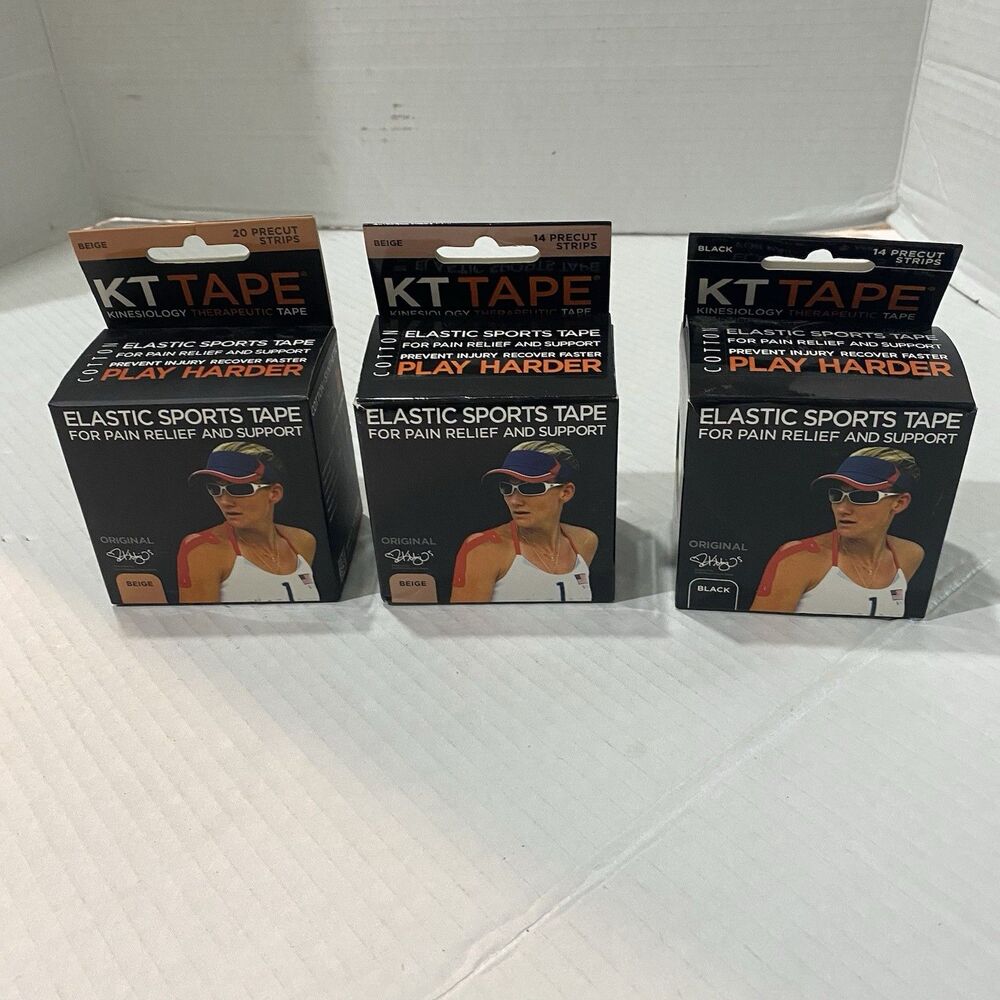 KT Tape Elastic Sports Tape Lot Of 3 Read